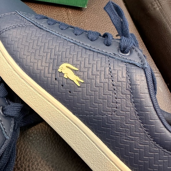 Lacoste Womens Carnaby EVO119 Navy/Off white shoes - Picture 9 of 12